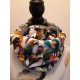 Fleece-Schlauch-Schal "mit allerlei Vögeln" - 28 cm breit